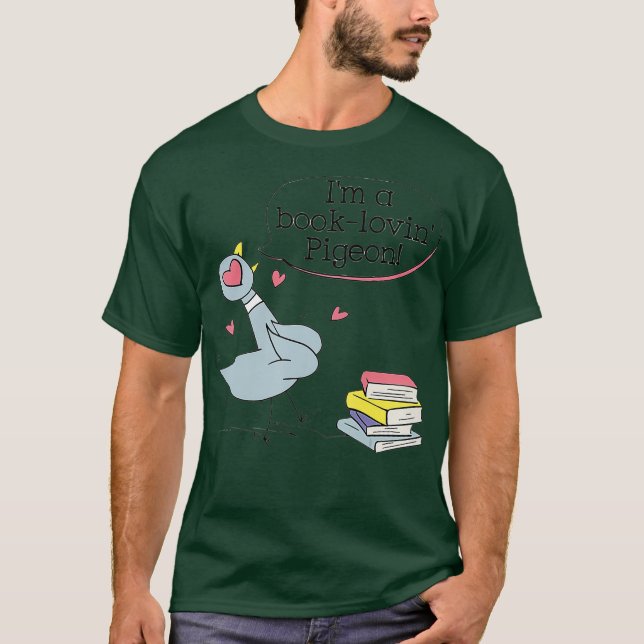 Funny Pigeon Ord Im a Bok-Lovin Pigeon Cute T Shirt (Framsida)