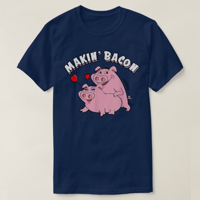 Funny Pigs Roast Making Bacon, Smoking Grilling Me T Shirt (Design framsida)