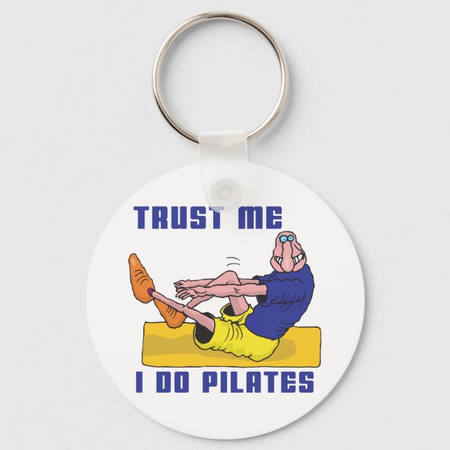 Funny Pilates Nyckelring (Framsida)
