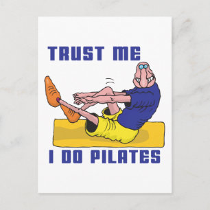 Funny Pilates Vykort