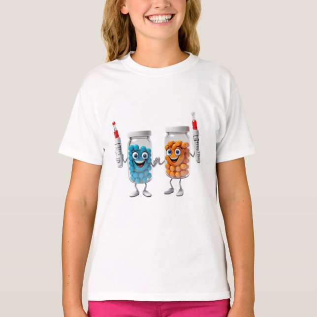 Funny Pill Bottle Tee for children (Framsida)