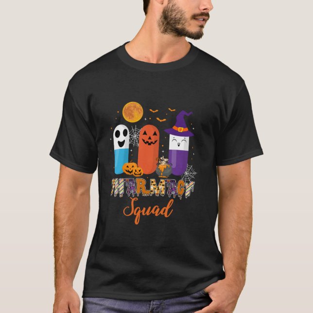 Funny Pills Pharmacy Pharmacist Squad Halloween Co T Shirt (Framsida)