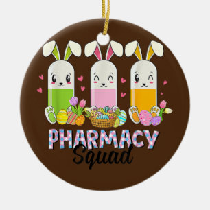 Funny Pills Pharmacy Squad Pharmacist Life Påsk Julgransprydnad Keramik