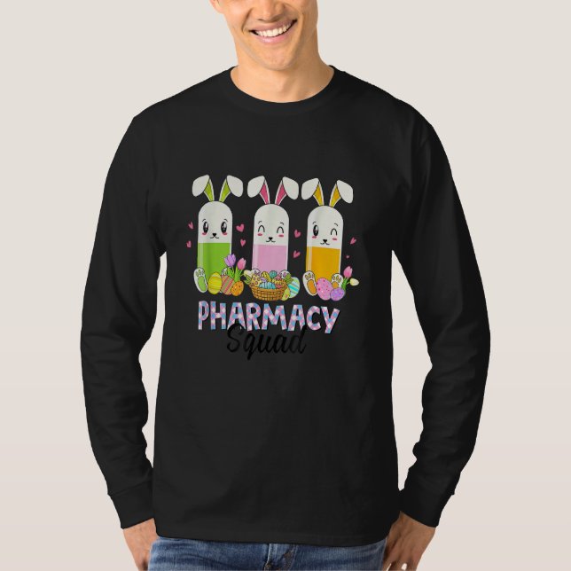 Funny Pills Pharmacy Squad Pharmacist Life Påsk T Shirt (Framsida)