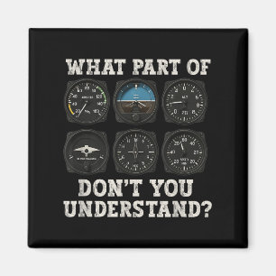 Funny Pilot Art Manar Women Aviation Airline Pilot Magnet