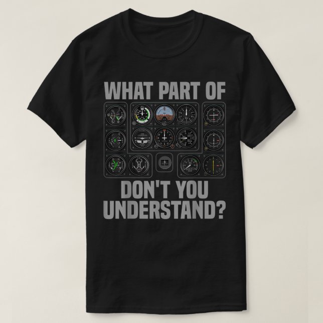 Funny Pilot Design For Men Women Airplane Airline  T Shirt (Design framsida)