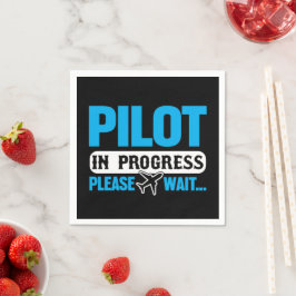 Funny pilot i Progress Flight School Student Pappersservett