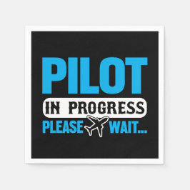 Funny pilot i Progress Flight School Student Pappersservett