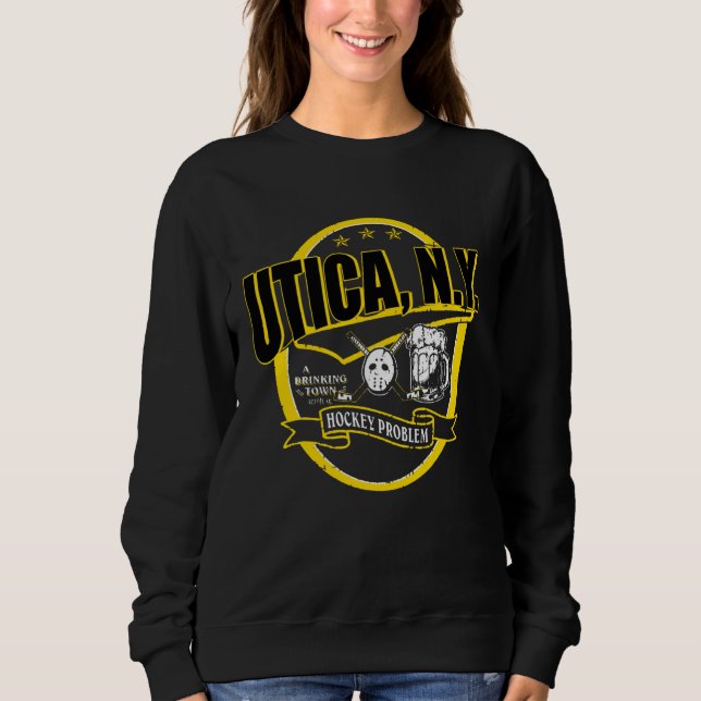 Funny Pilot Quote UTICA NY T Shirt (Framsida)