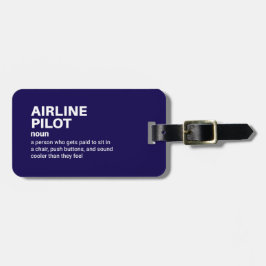 Funny pilotdefinition för flyglinje bagagebricka
