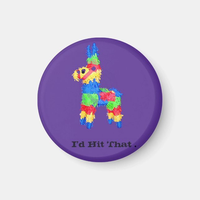 Funny Pinata Student Stil Humor Innuendo Magnet (Framsidan)
