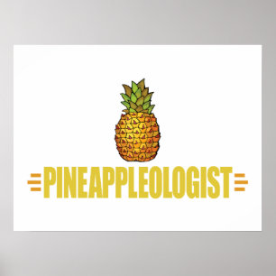 Funny Pineapple Älskare Poster
