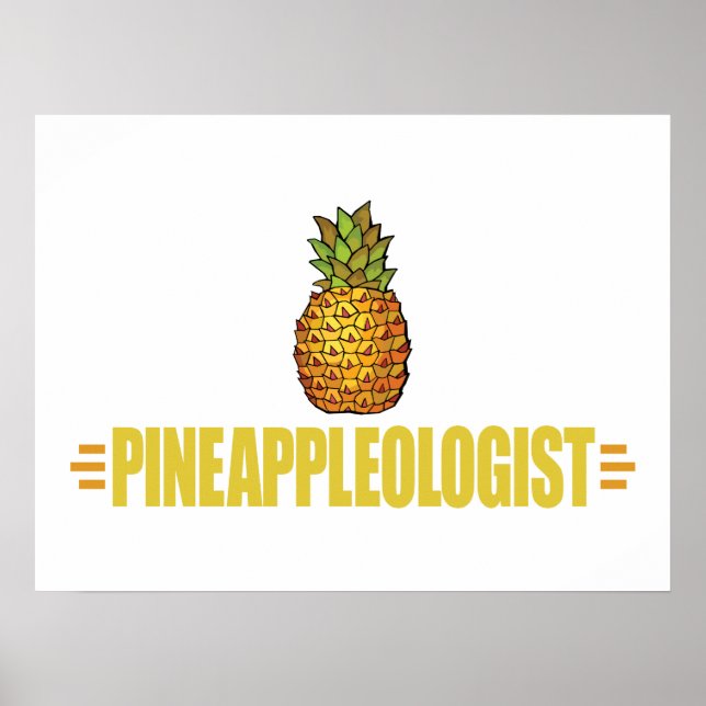 Funny Pineapple Älskare Poster (Framsidan)