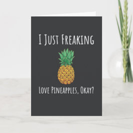 Funny Pineapple Cards Humor Fruit Humorous Kort