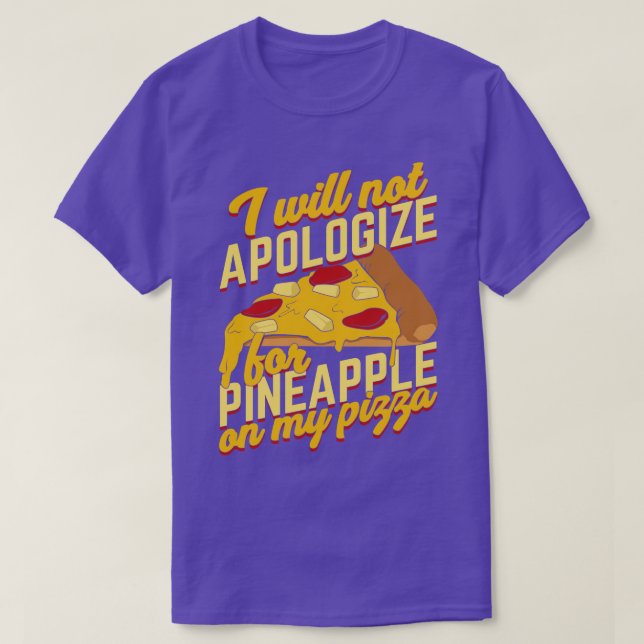 Funny Pineapple Pizza Älskare Gift T Shirt (Design framsida)