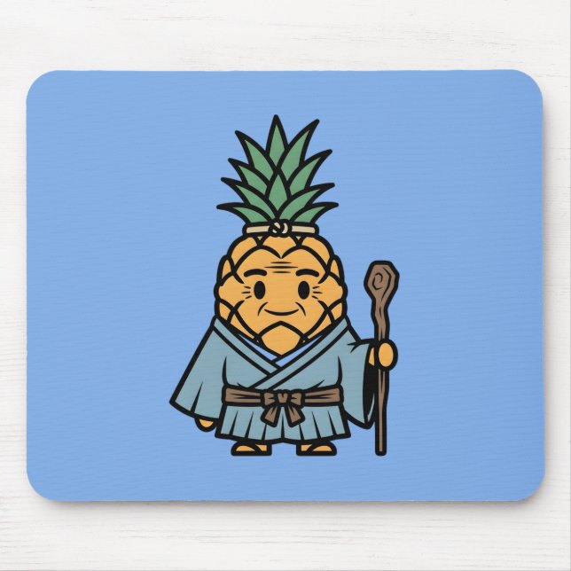 Funny Pineapple Sensei Master Samurai Illustration Musmatta (Framsidan)
