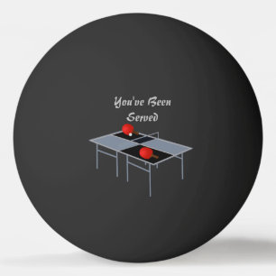 Funny Ping Pong Bord-serverad design. Pingisboll