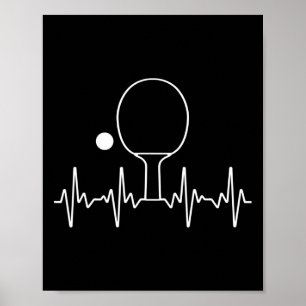 Funny Ping Pong Gift För manar Women Bord Tennis H Poster