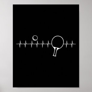 Funny Ping Pong Gift För manar Women Bord Tennis H Poster