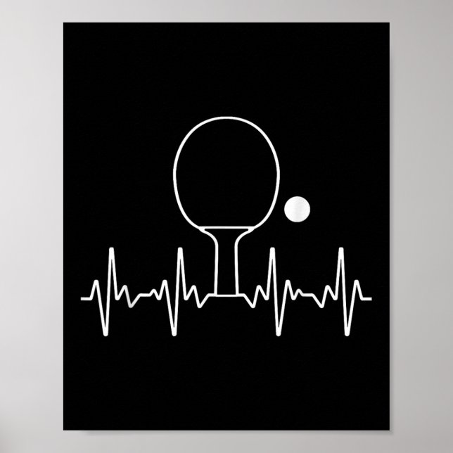 Funny Ping Pong Gift For Men Women Table Tennis He Poster (Framsidan)