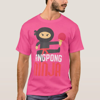Funny Ping Pong Ninja Shirt Bord Tennis T