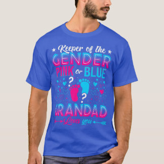 Funny Pink Or Blue Grandad Loves You Gender Reveal T Shirt