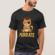 Funny Pirat Cat "PURRATE"-design - Cute & Clever