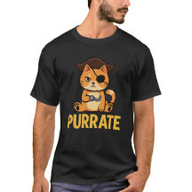 Funny Pirat Cat "PURRATE"-design - Cute & Clever