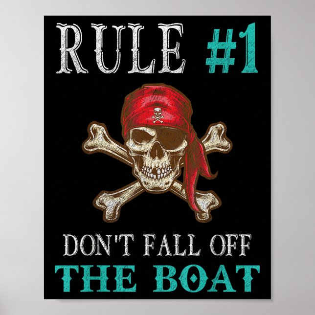 Funny Pirat Citote Tampa Gasparilla Crossbone Des Poster (Framsidan)