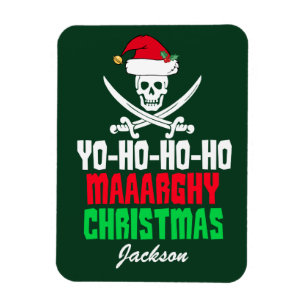 Funny Pirat jul Pun Yo Ho Ho Ho Magnet