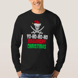 Funny Pirat jul Yo Ho Ho Ho Tee Shirt