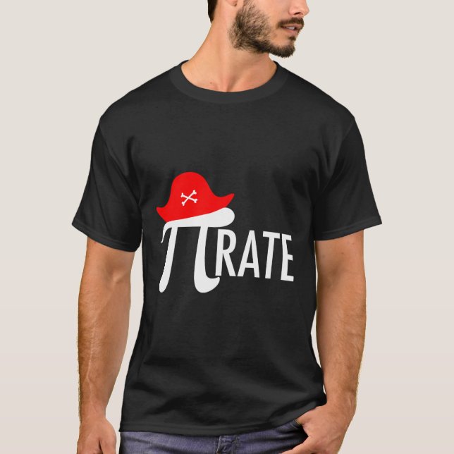 Funny Pirat Math Pun - Pi Day Symbol Humor Tee (Framsida)