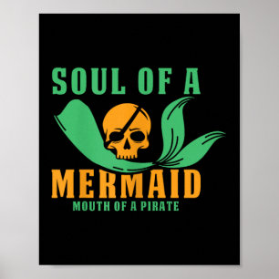 Funny Pirat Outfit Freebooter Buccaneer Västindien Poster