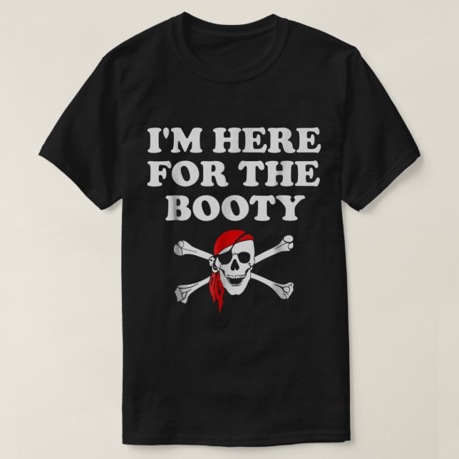 Funny Pirate Treasure Hunter Design T Shirt (Design framsida)