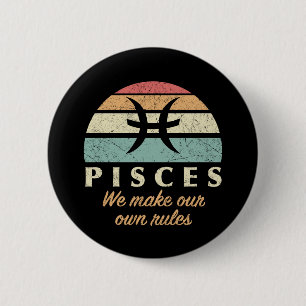 Funny Pisces Zodiac Regler Knapp