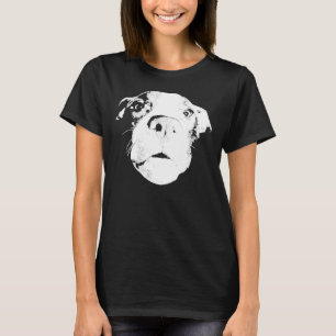 Funny Pit Bull Bully Amstaff Ansikte T Shirt