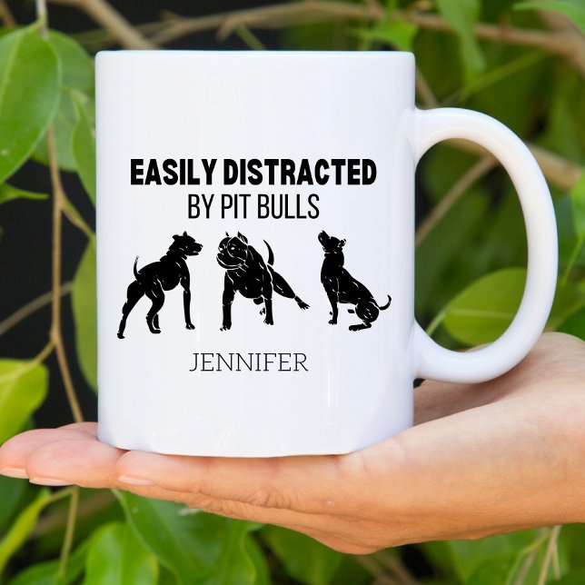 Funny Pit Bull Dog Breed Kaffemugg (Skapare uppladdad)