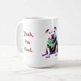 Funny Pit Bull i julsötare Kaffemugg