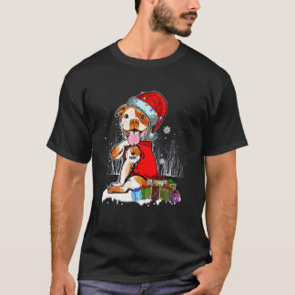 Funny Pit Bull jul jul I Kärlek Mamma Tattoo Julaf T Shirt