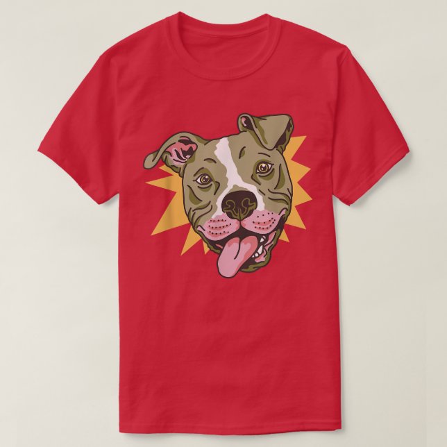 Funny Pitbull Bulldog Hundägare Puppy Pet Hund Kär T Shirt (Design framsida)