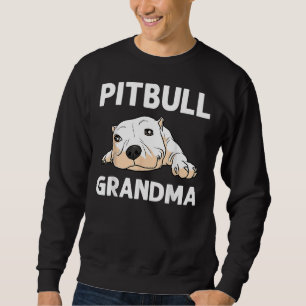 Funny Pitbull för mormor Kvinnor Hund Hund Puppy A Lång Ärmad Tröja