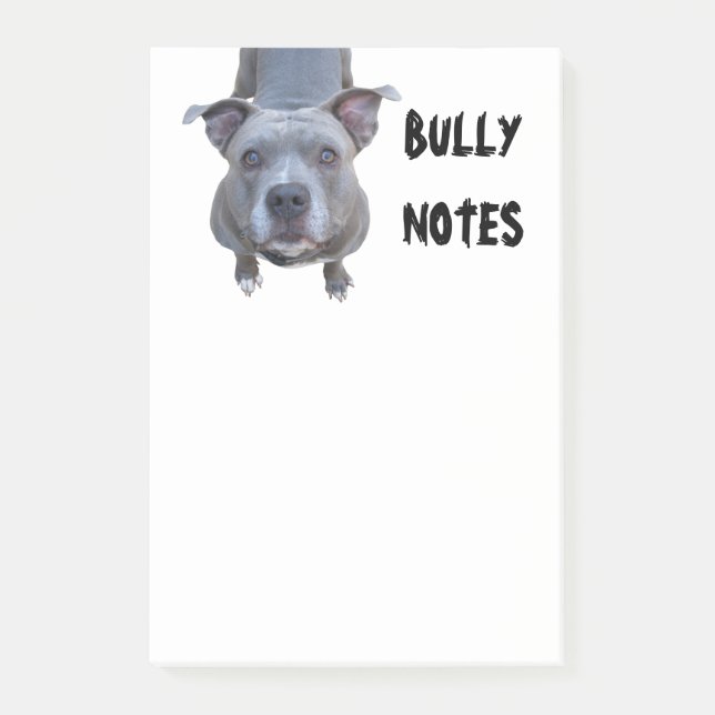 Funny Pitbull Post-it Block (Framsida)