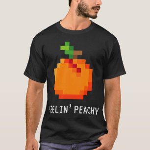 Funny Pixel Peach - Retro 8 - Bit Arcade Gamer Fee T Shirt