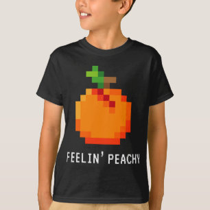 Funny Pixel Peach - Retro 8 - Bit Arcade Gamer Fee T Shirt