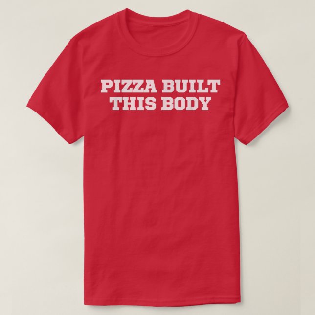 Funny Pizza Byggt detta organ T Shirt (Design framsida)