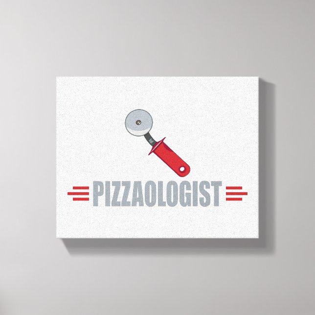 Funny Pizza Canvastryck (Framsida)