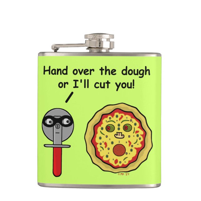 Funny Pizza Cutter Dough Pun Fickplunta (Framsidan)