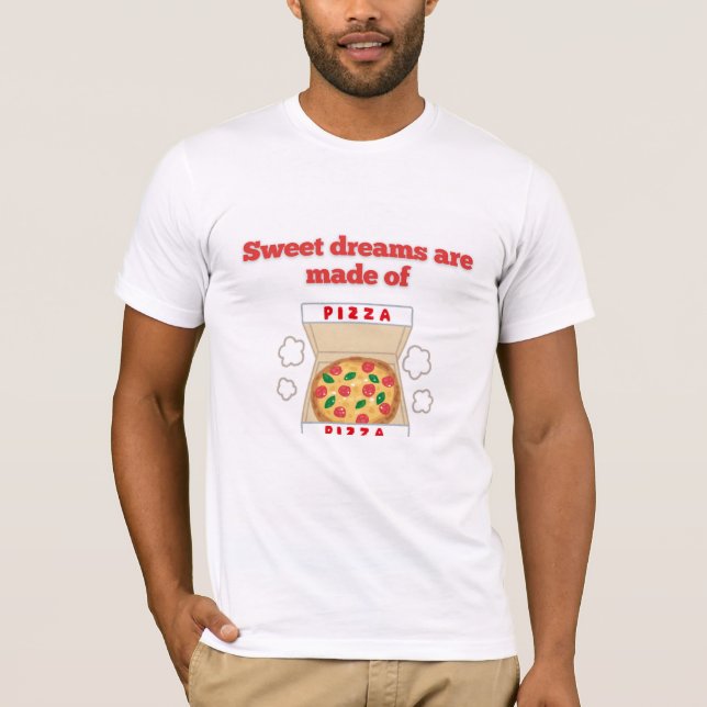Funny Pizza Dreams Manar T-shirt (Framsida)