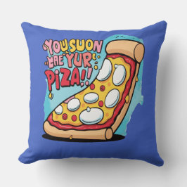 Funny Pizza Food Ord Kudde