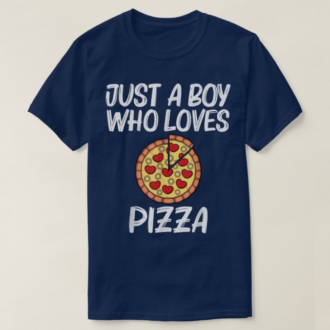 Funny Pizza for Boys Kids Pizza Älskare Chef Peppe T Shirt (Design framsida)